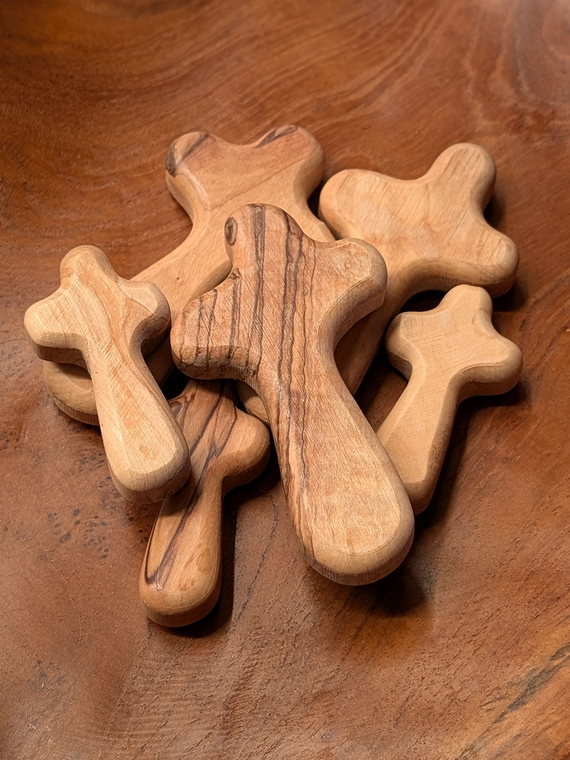 Olive Wood Holding Cross - Palm Size